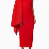 Solace London one shoulder red dress