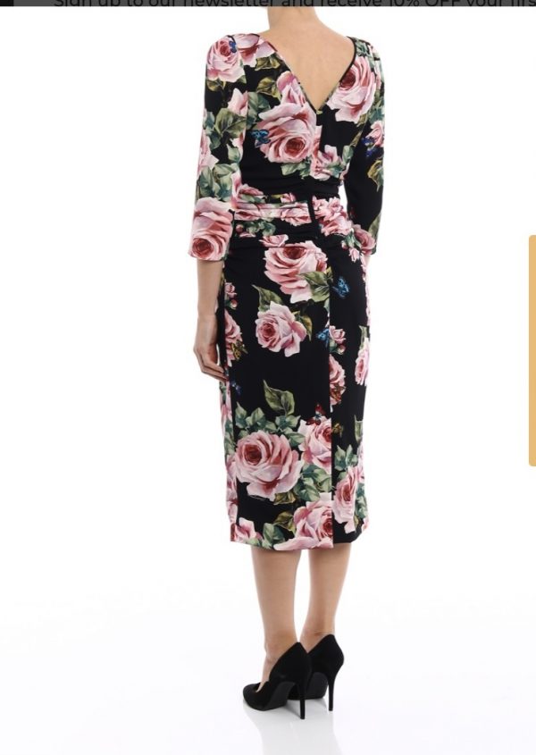 Dolce & Gabbana blk floral dress