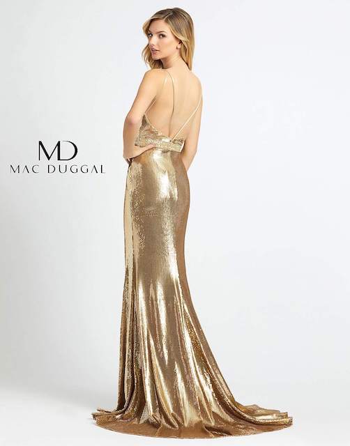 MacDuggal Gold rental dress