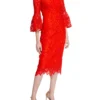 Lela Rose red lace