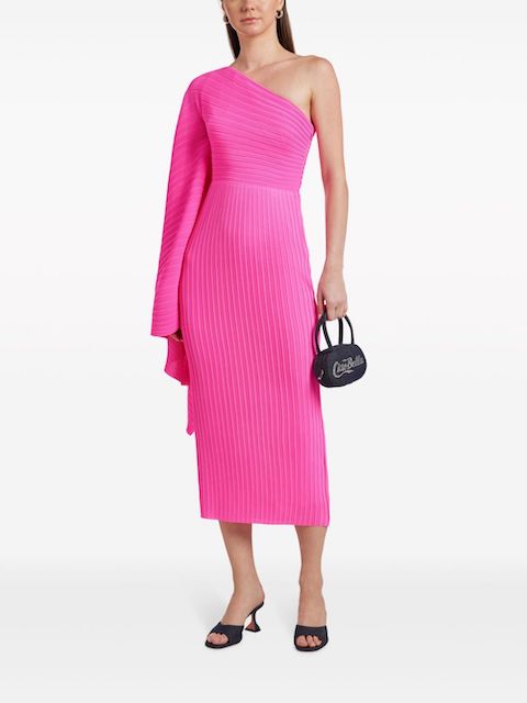 Solace London pink one shoulder