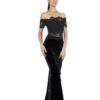 Nicole Bakti black tie rental