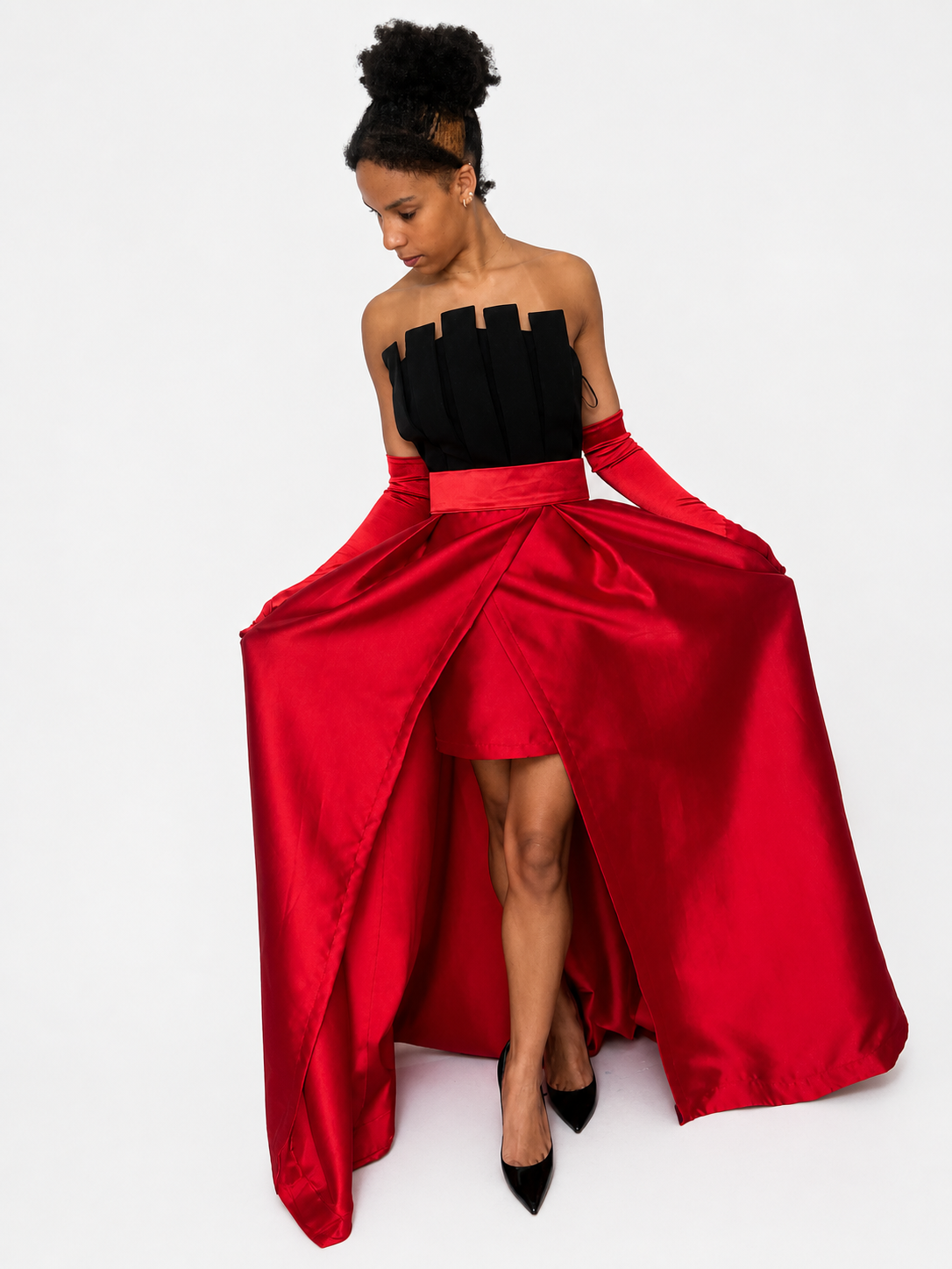 red castle dress short