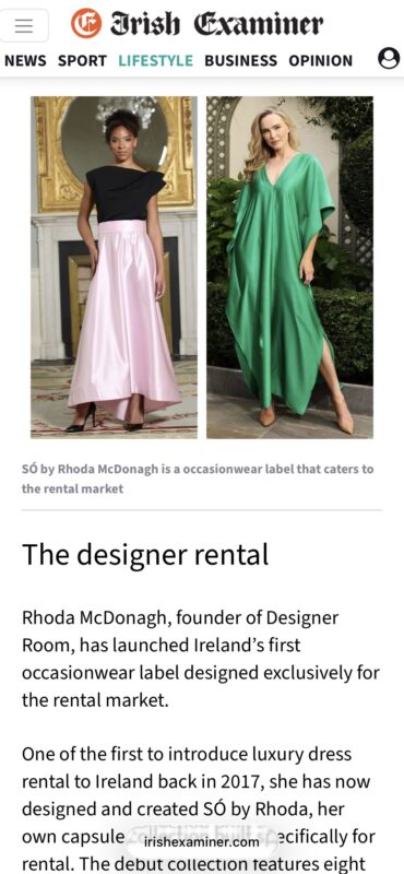 So by Rhoda x Designer Room Irish Examiner